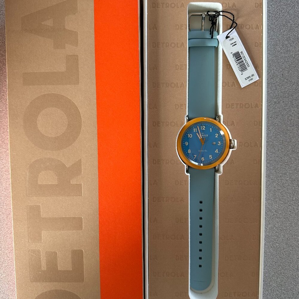 Shinola Detrola "Orange Pop" watch